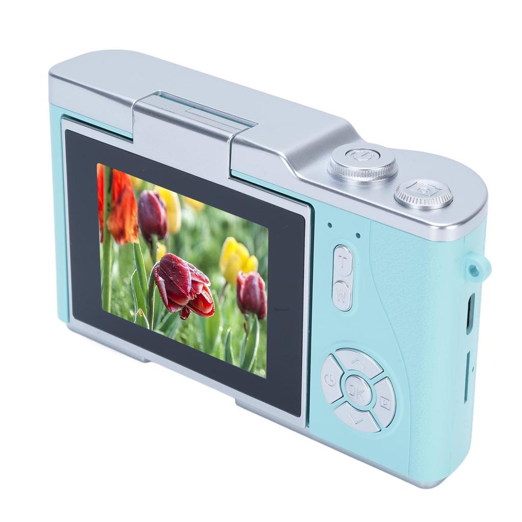 Digital Photography Camera 1080P 48MP 2.4 Inch HD Display 8X Electronic Zoom Video Camera Green