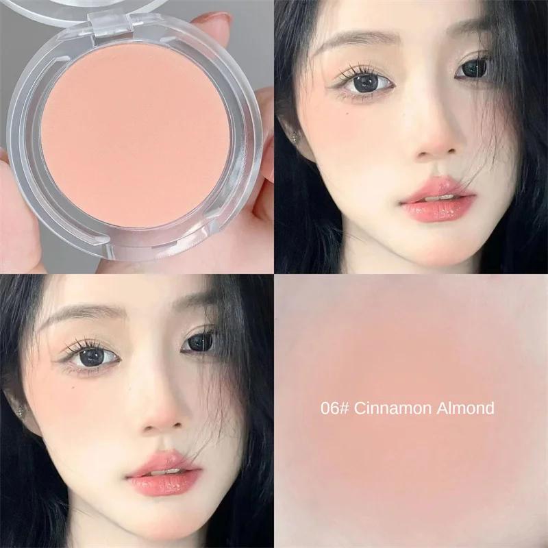 Face Blusher Matte Natural Cheek Tint Brighten Face Waterproof Face Contouring Cosmetics Blush Powder Soft Female Makeup 1pcs
