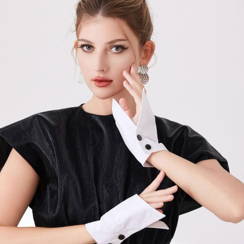 Irregular Arm Covers Shirt Wrist Cuffs Sleeves For Women Dress Outfit Enhancer Formal Armband Business Styles Accessory