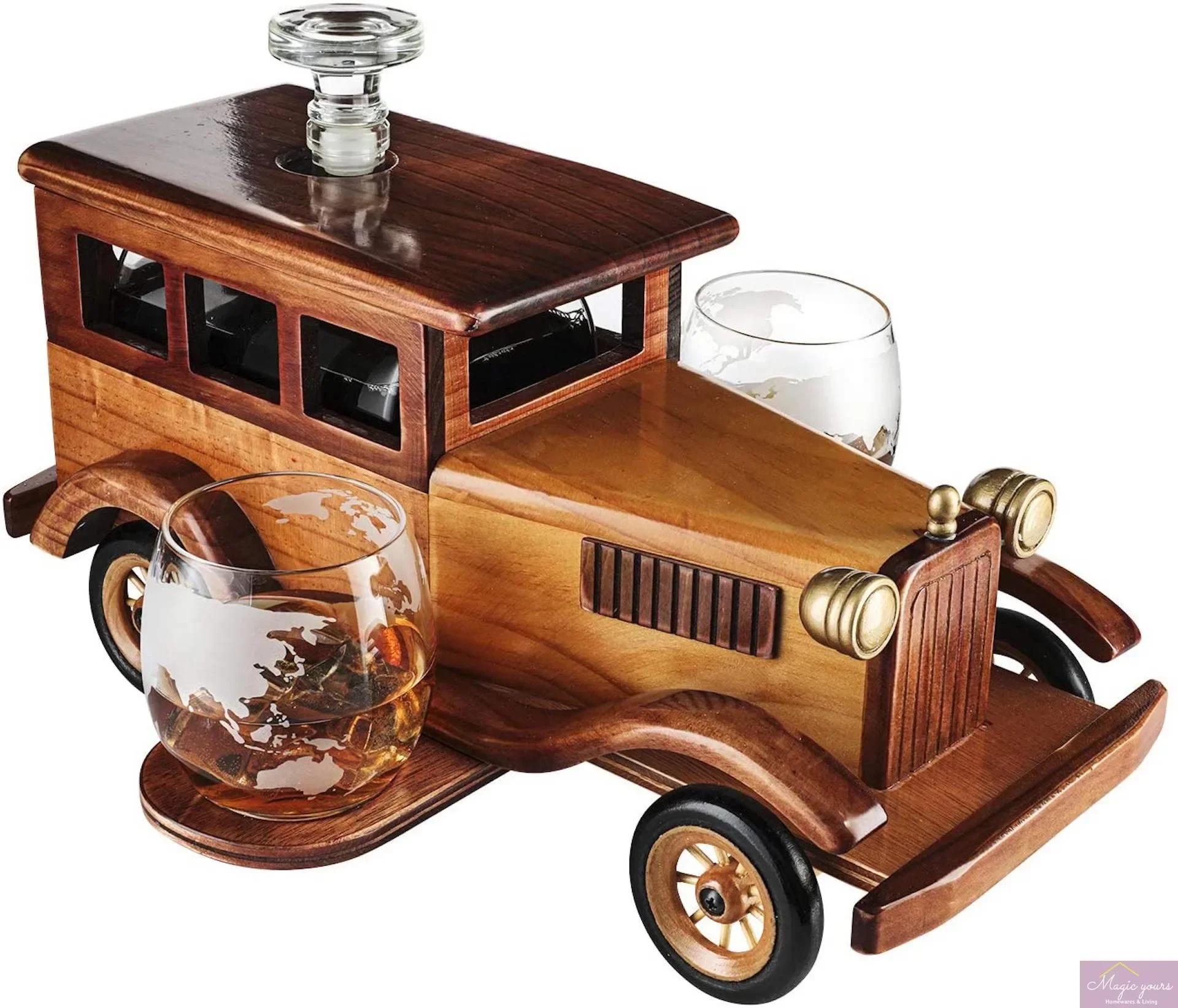 

1000 мл стеклянная бутылка для вина винный набор модель автомобиля графин домашнее украшение виски высокий боросиликатный контейнер для вина