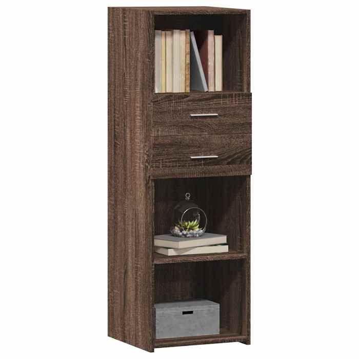 VidaXL Buffet haut chêne marron 40x42,5x124 cm bois d'ingénierie, buffet, placard, armoire latérale, armoire, armoire de 846165
