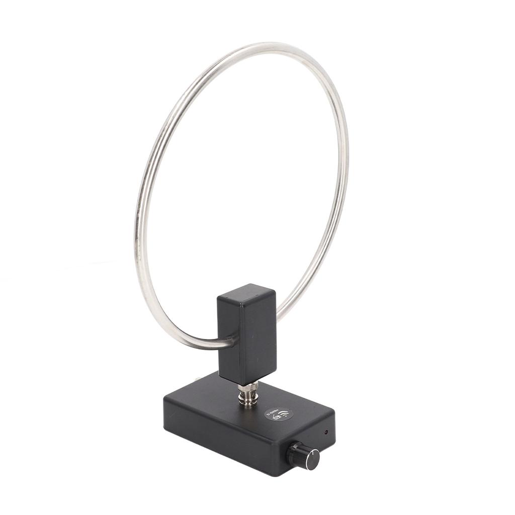 Short Wave Radio Antenna Stainless Steel Loop Antenna for Indoor Reception 2.3‑30MHz
