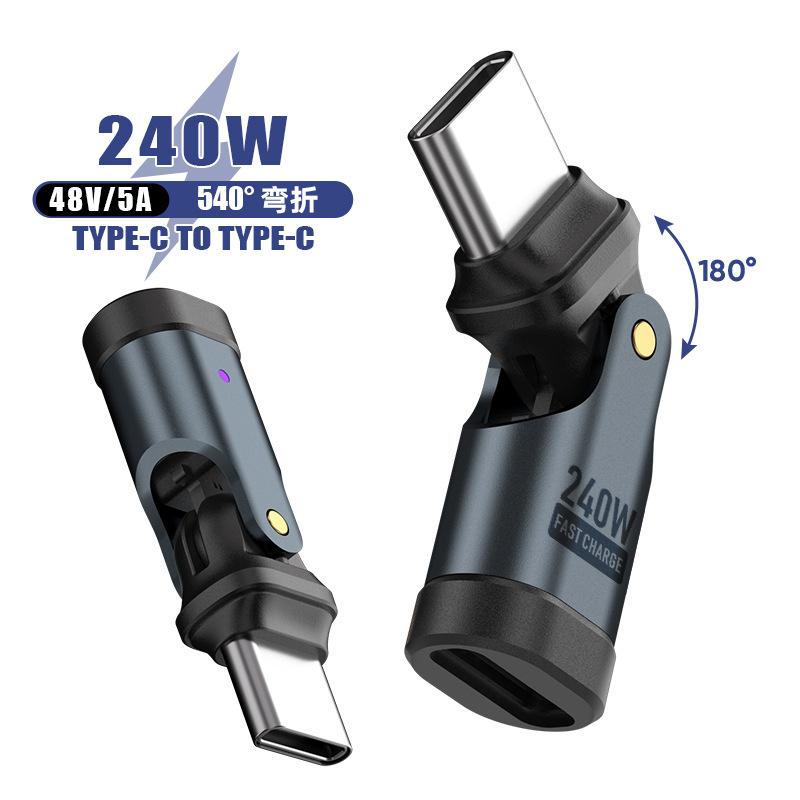 Adaptateur USB C 240W OTG Câble de Charge Rapide Type C Mâle Femelle Convertisseur Haute Vitesse Pour iPhonee16 Macbook Ordinateur Portable iPad