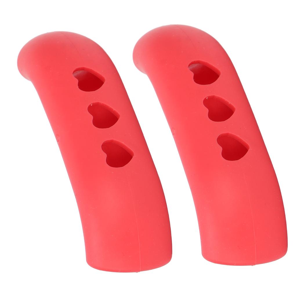 2pcs Silicone Pot Grip Handle Sleeve Heat Resistant Prevent Scald Insulated Hot Handle Holder Cover