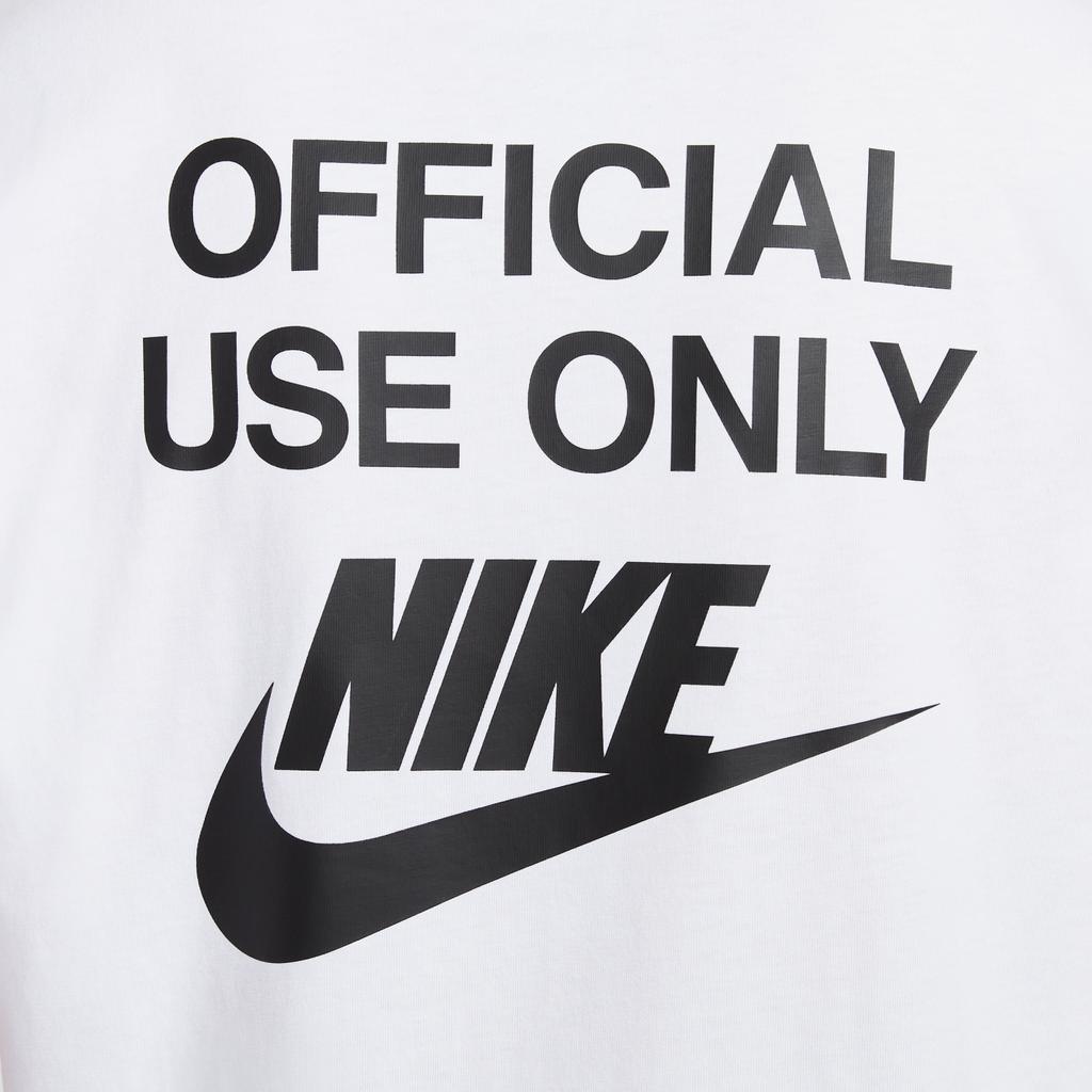 Nike Sportswear As U Nsw Tee M90 Oc Remix Fashion Simple Round Neck Pullover Solid Color Short Sleeve T-Shirt Men Tops White HJ0775100