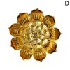 1PC New Alloy Incense Burner Stick Holder Plate Buddhism Lotus Censer Nasturtium Bronze Incense Burner