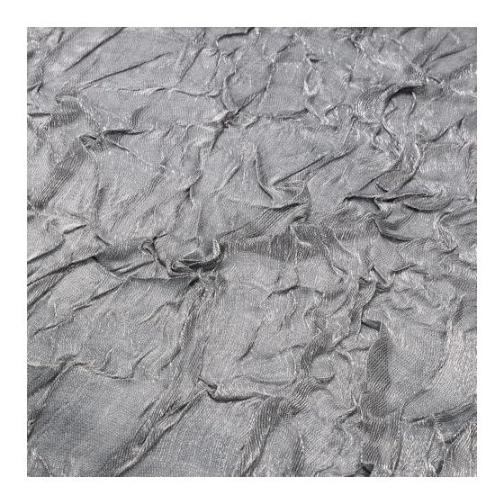 Francfranc Sheer Crush Cushion Cover 45cm x 45cm Silver (095)