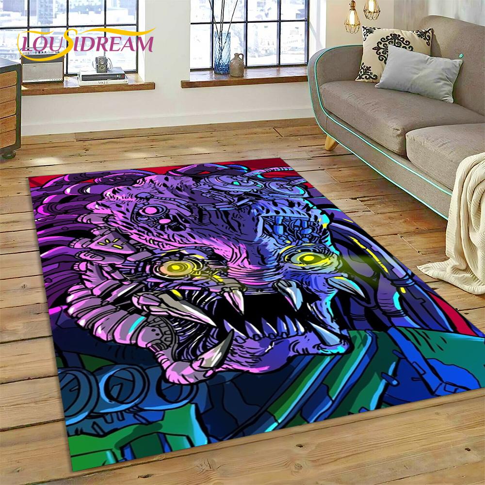 AVP Alien Vs 3D. Tappeto Tappetino Gioco Predator per Casa Soggiorno Camera da Letto Divano Zerbino Decorazione, Tappeto per Area Bambini Tappetino Antiscivolo Regalo