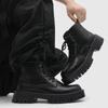Fashion New Autumn and Winter Men's High Top Leather Shoes Luxury Designer Minimalist Style Outdoor Fashion Black Boots Thick Soled
