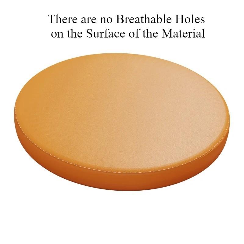 

Non-slip Bar Stool Pad Waterproof Round Memory Foam Seat Cushion with Zipper for Dining Chair Bay Window Tatami Floor Outdoor Diameter 30cm яскраво-оранжевого кольору