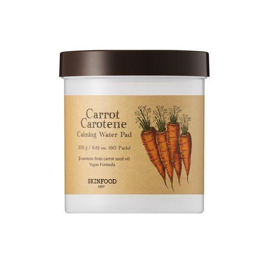 SkinFood Carrot Carotene Calming Water Pads 60 Sheets + 60 Sheets (30 sheets, 30 refills)
