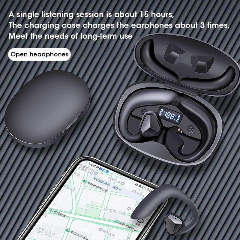 Bluetooth 5.3 Air Conduction For Xiaomi Wireless Earphones Noise Reduction Sports Waterproof Ear Hooks Headsets