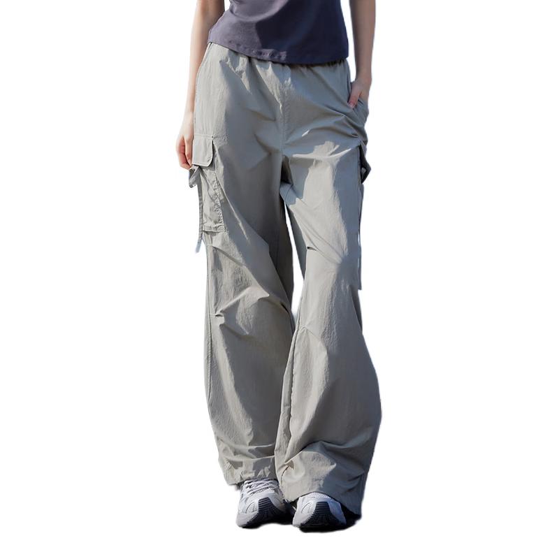 CAMEL Women s Ice-feel Sunscreen Quick-Dry Cargo Paratrooper Pants C26BW1L0043 L