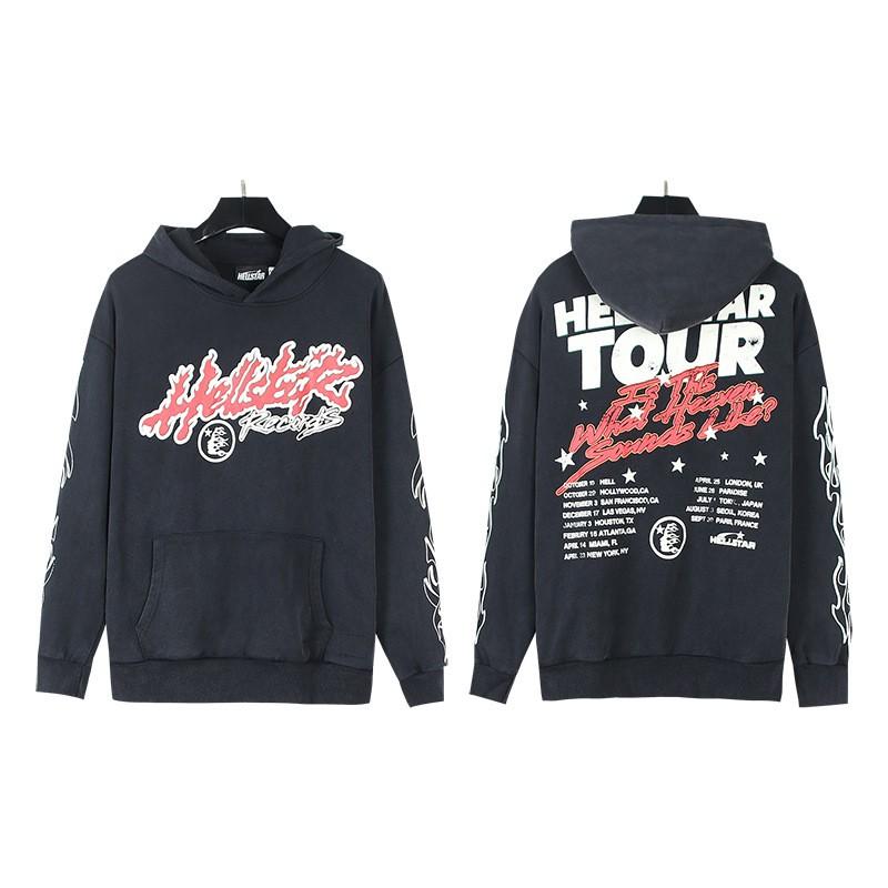 Mens Womens Oversized Hooded Sweatshirt Streetwear Vintage Washed Cotton Pullover Casual Long Sleeve