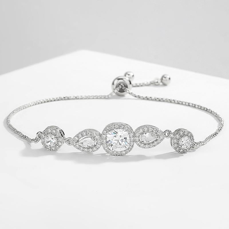 Sweet And Romantic Multi-element Cubic Zirconia Bracelet Suitable For Women To Wear And Match For Summer Travel