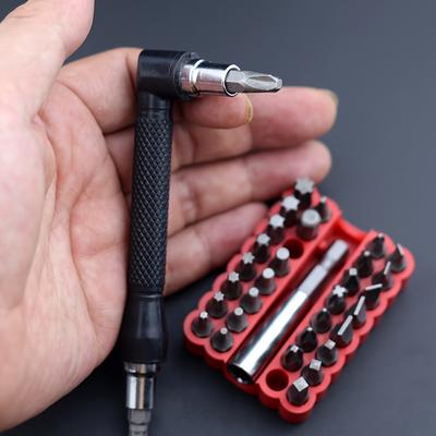 Multi-piece Set 7-Word Double-Sided Screwdriver Set with Meihua  Bit Screwdriver  L-Shaped Right Angle To Wrench Bend and Reverse Screwdriver Tool Set