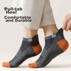 6-Pair Pack Men's Socks, Breathable Mesh Boat Socks, 5A And Odor-Resistant Cotton Socks, Anti-Slip Heel Short Socks, Sweat-Absorbing