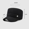 Autumn Winter Men's Hat Winter Cotton Ear Protection Wool Flat Cap Middle-Aged Old People's Hat Outdoor Warm Cap