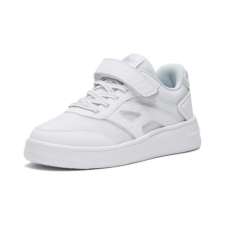 Anta נעלי סקייט נוחות, רב-תכליתיות, בולמות זעזועים, מונעות החלקה, נמוכות לילדים, נעלי ספורט לילדים, לבן 332328003S-5