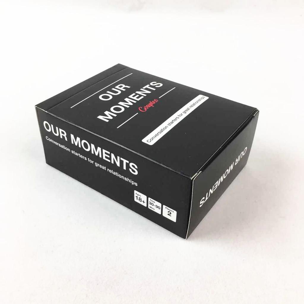 Ons Fun Moments Koppel Desktop Denkkaartspel Voor Verbetert Relaties