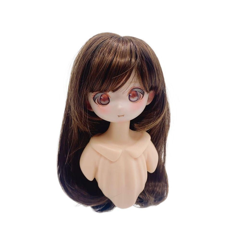 High Temperature Fiber Doll Wig Hair for 1/4 1/6 BJD Doll Long Hair DIY Head Accessories  Girls