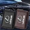 Leather Men Car Driver's License, ID Card, Bank Card Wallet Car Styling For Lexus ES KU8