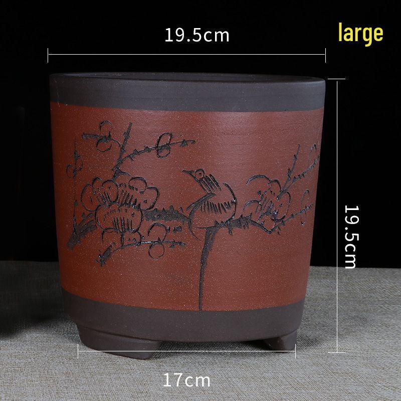 Yuzhuxun HC Simple Cylindrical Orchid Pot