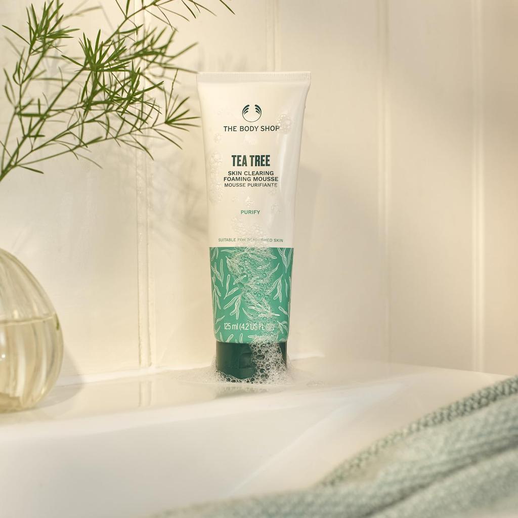 The Body Shop TT Skin Clearing Foaming Mousse 125mL Tea [Official] (Scent Tree) [Genuine]