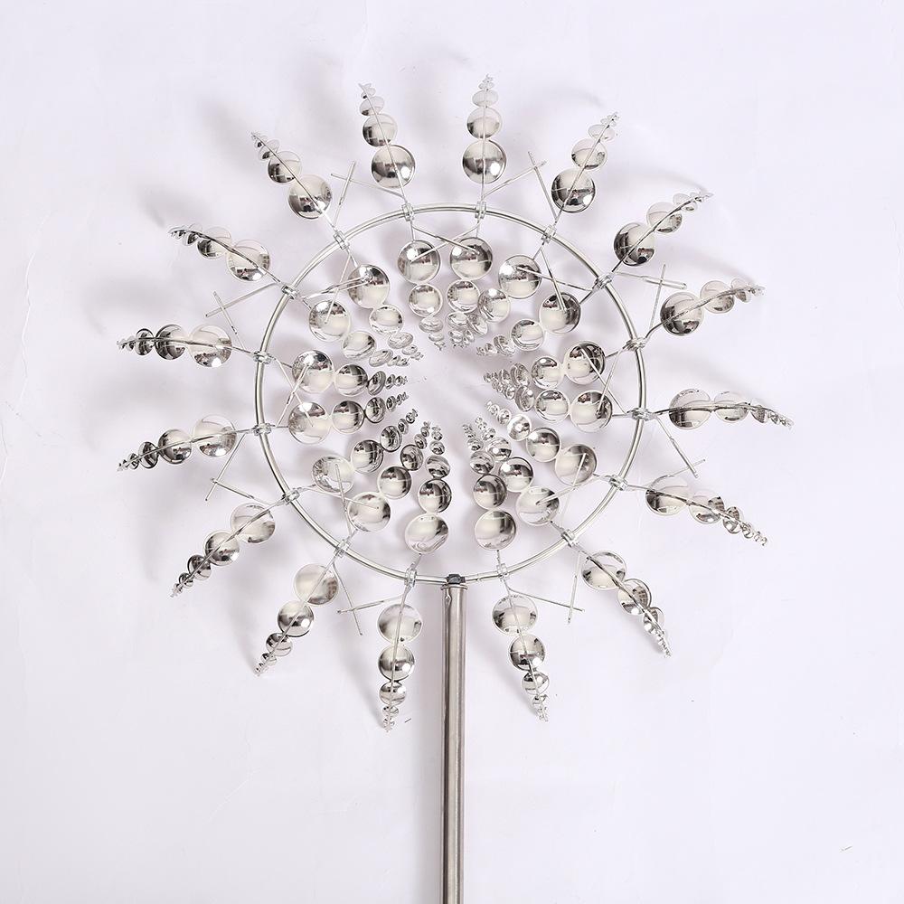 Creative Horticultural Wind Power Rotating Insert Outdoor Courtyard Iron Art Metal Garden Decoration Windmill Decoration