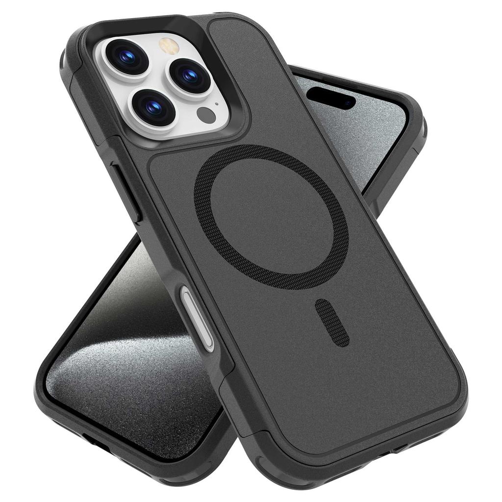 Für iPhone 16 Pro Hülle Kompatibel mit MagSafe PC + TPU Anti-Drop Handyhülle