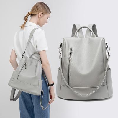 Zaino Antifurto Femminile Semplice Zaino Estivo Grande Capacità Borsa Morbida Tempo Libero Monospalla Multiuso