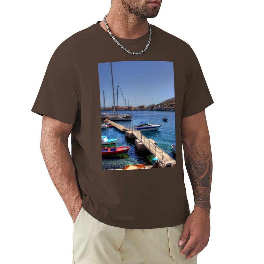 The Yacht Pier T-Shirt summer clothes sublime t shirts men