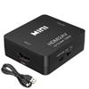 HDTV To AV RCA Adapter HDMI Converter MINI Box RCA AV CVSB LR Video Composite AV Scaler Converter For PC HDTV Projector