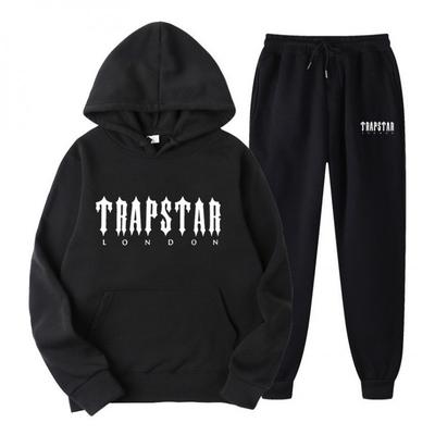 Conjunto de Moletom Casual com Capuz Forrado de Lã para Homens e Mulheres Roupa Esportiva