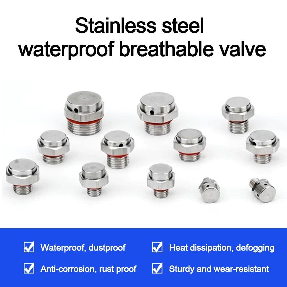 304 Stainless Steel Air Vent Valve Waterproof Breather Vent Valve New Pressure Relief Valve
