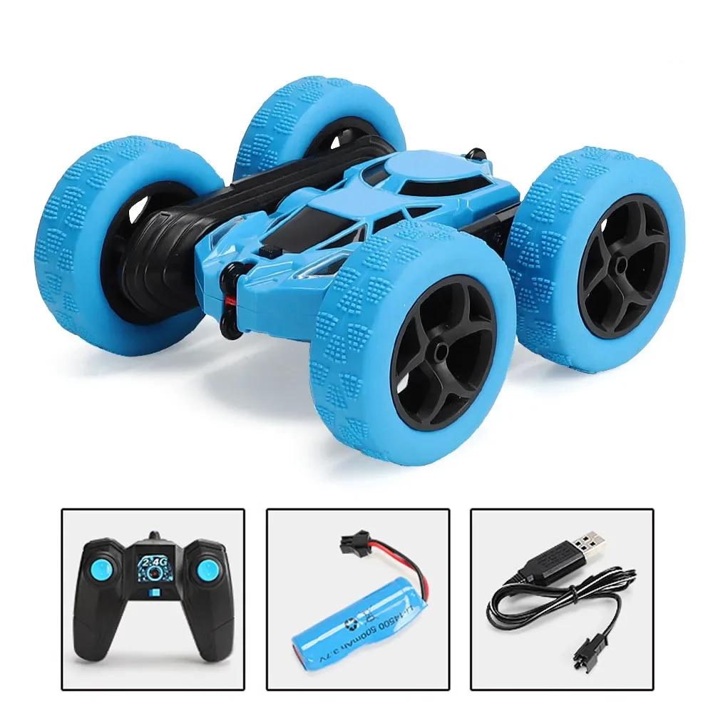RC Stunt Car Children Double Sided Flip Remote Control 360 Rotation with Lights Off Road Drift RC Car Gifts for Kids Adults Boys