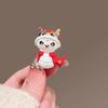 Cute Doll, Zodiac Snake Brooch, High-end Women's Exquisite Pin, Guochao Brooch, Clothes Accessories, New Year's Gift.