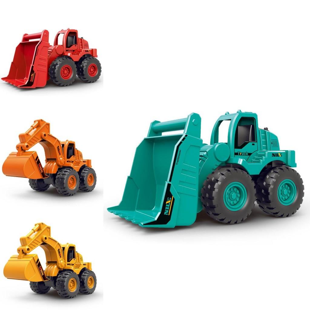 Excavator Bulldozer Kids Inertia Construction Car Toy With Interactive Component