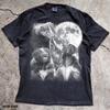 Badger Moon Shirt, Distressed Animal Graphic Tee, Retro Wildlife T-Shirt, Cottagecore Forest Gift