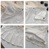 High Waist Patchwork Pleated Skirt Women's Pleated Skirt Anti-slip Suit Skirt