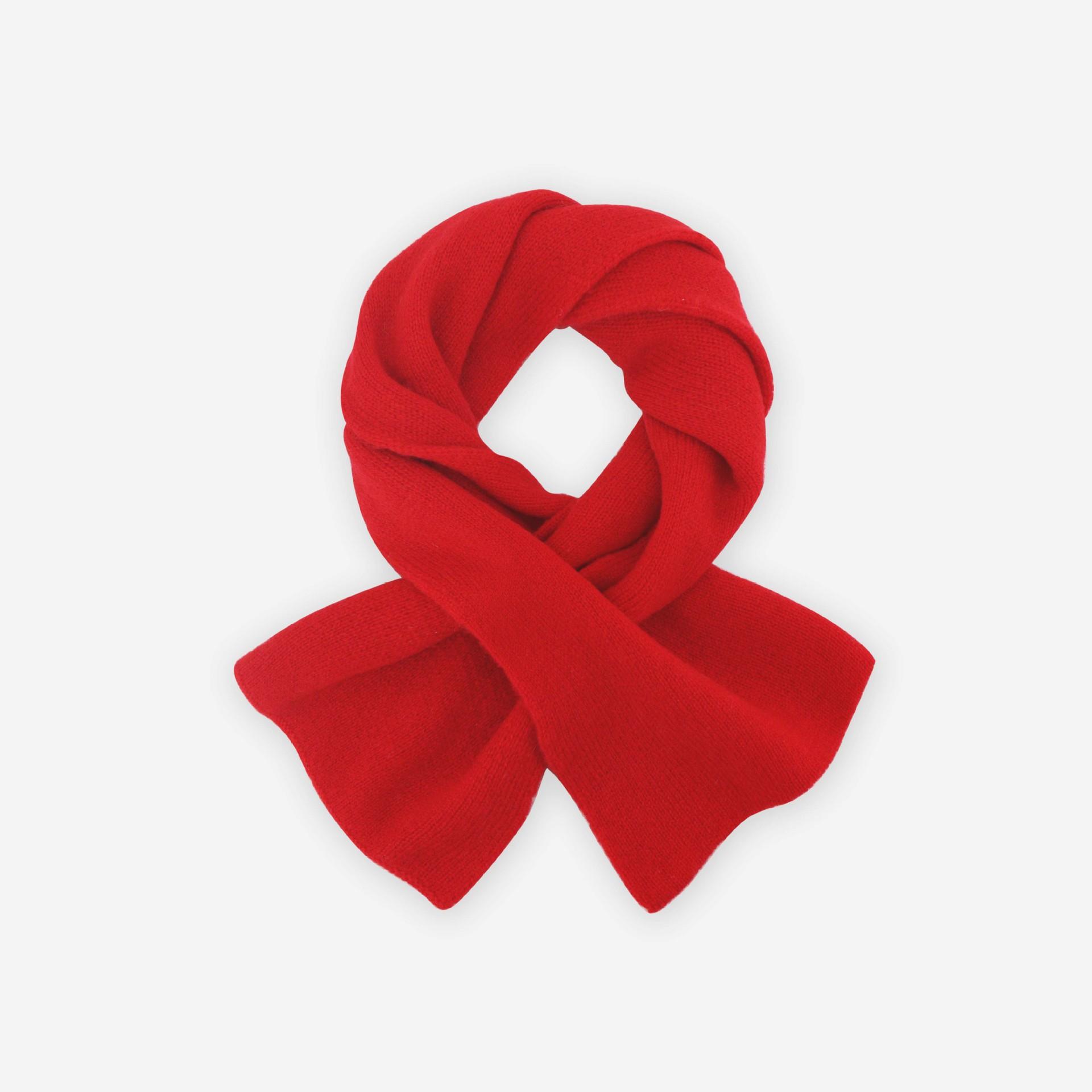 100% трикотажный однотонный шерстяной шарф премиум-класса — фото 6