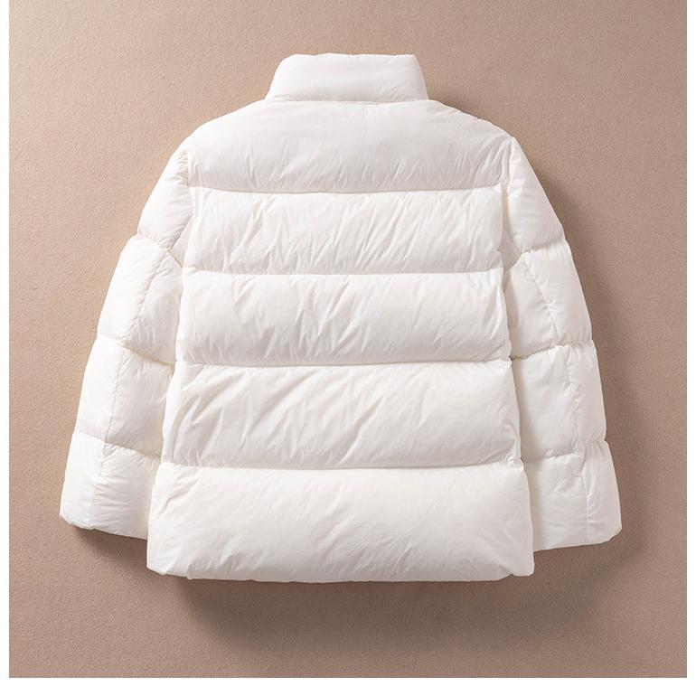 Fashion Short White Down Bread Keep Warm Women Down Jackets Korean Thicken Lightweight Down Parkas