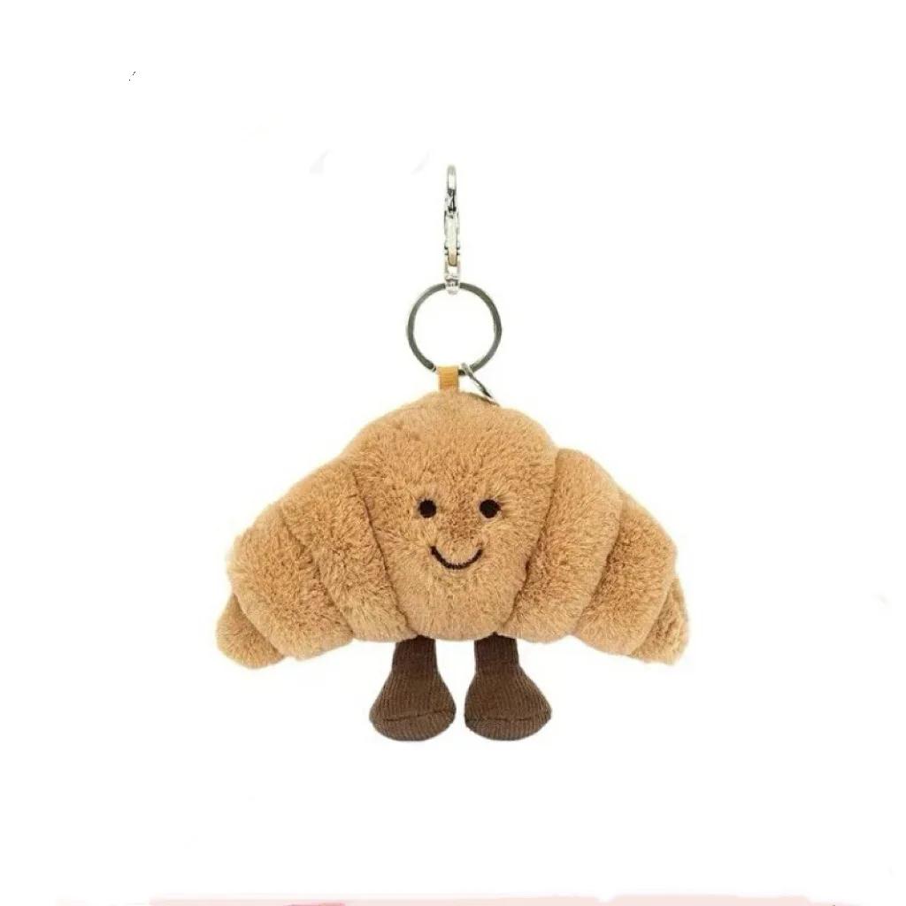 2026 Bag Car Keychain Mobile Phone Pendant Plush Gift Stuffed Animals Cute Cartoon Rabbit Keychain Love Pompom Trinket Toy Girl