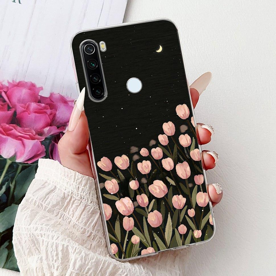 6,3" Silikonowe Etui Dla Xiaomi Redmi Note 8 Miękkie TPU Z Uroczy Wzorem Pokrowiec Etui Dla Redmi Note 8 Note8 Ochronna Obudowa Zderzak