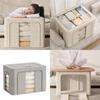 Clothes Storage Box Organizer With Steel Frame Waterproof Fabric For Bedroom Storage