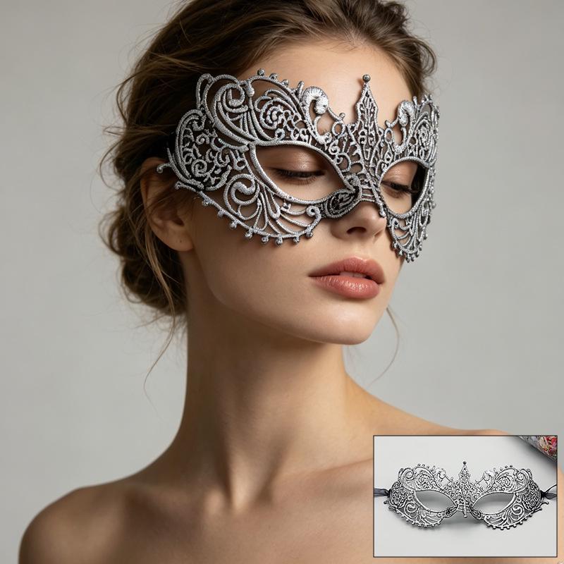 Retro Lace Phoenix Masquerade Mask for Halloween Parties