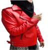 Noora Genuine Lambskin Red Leather Jacket | Stylish Biker Slim fit Leather Jacket | Warm Winter Jacket for Women