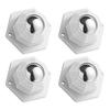 4pcs Mini Caster Wheels Self Adhesive Swivel Caster 360 Degree Rotation Versatile for Trash Can Storage Box Small Furniture
