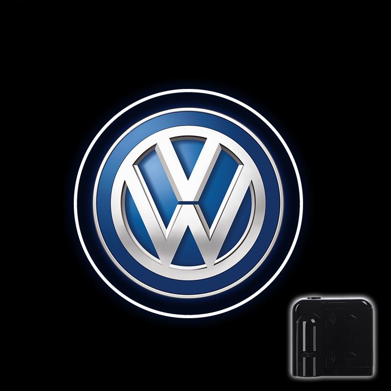 

For VOLKSWAGEN VW 1/2Pcs Car HD Projector Lamp Car Door Wireless Welcome Light LED Decoration For Volkswagen VW GOLF Polo Tiguan