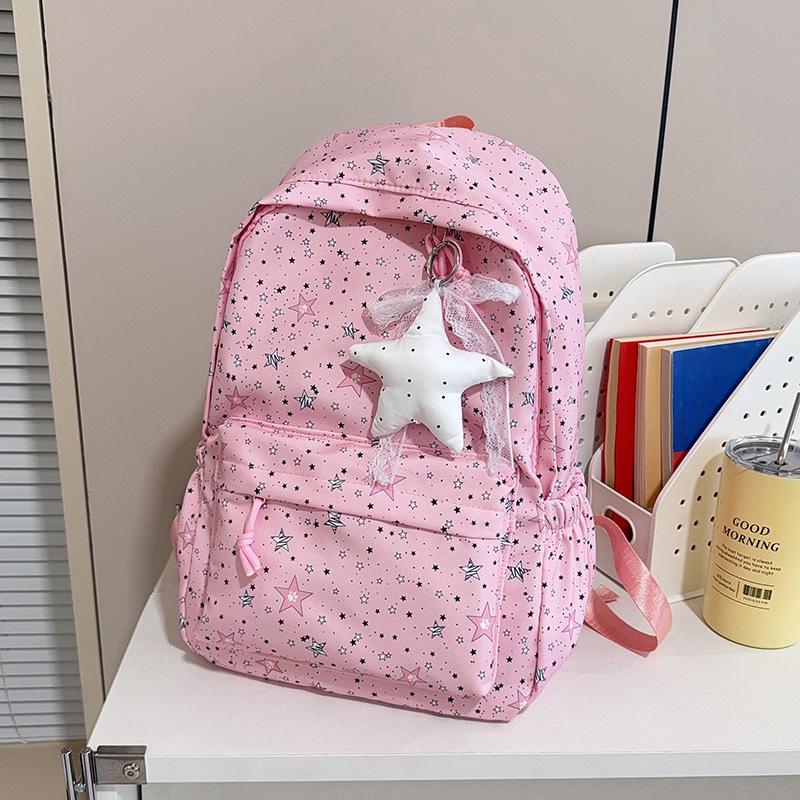 Schoolbag New Large Capacity Backpack Female Cute Small Fresh Casual Backpack Casual Star Girl Student School Bag